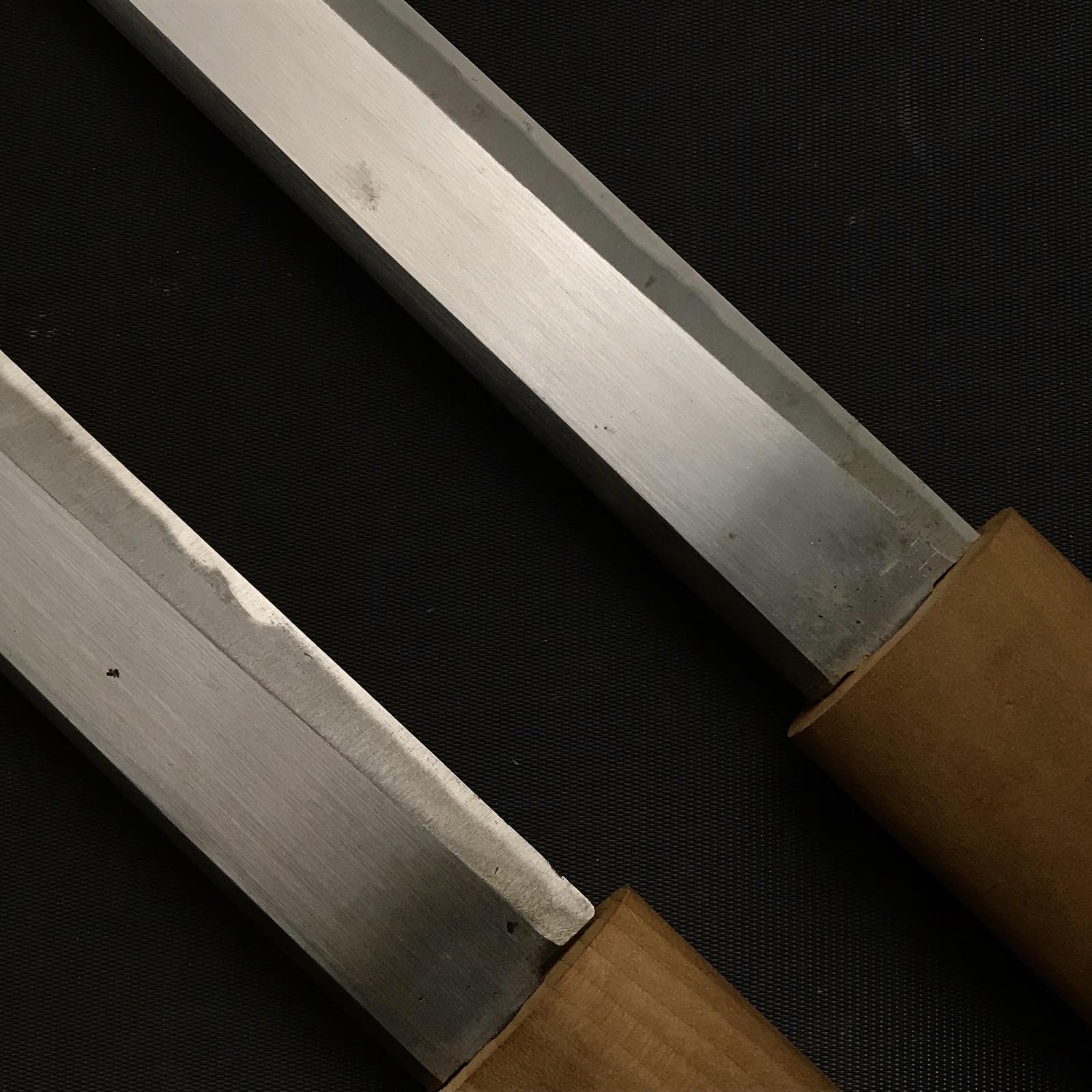 掘出し物 直近 玉鋼 塗師屋小刀 右 150mm&180mm