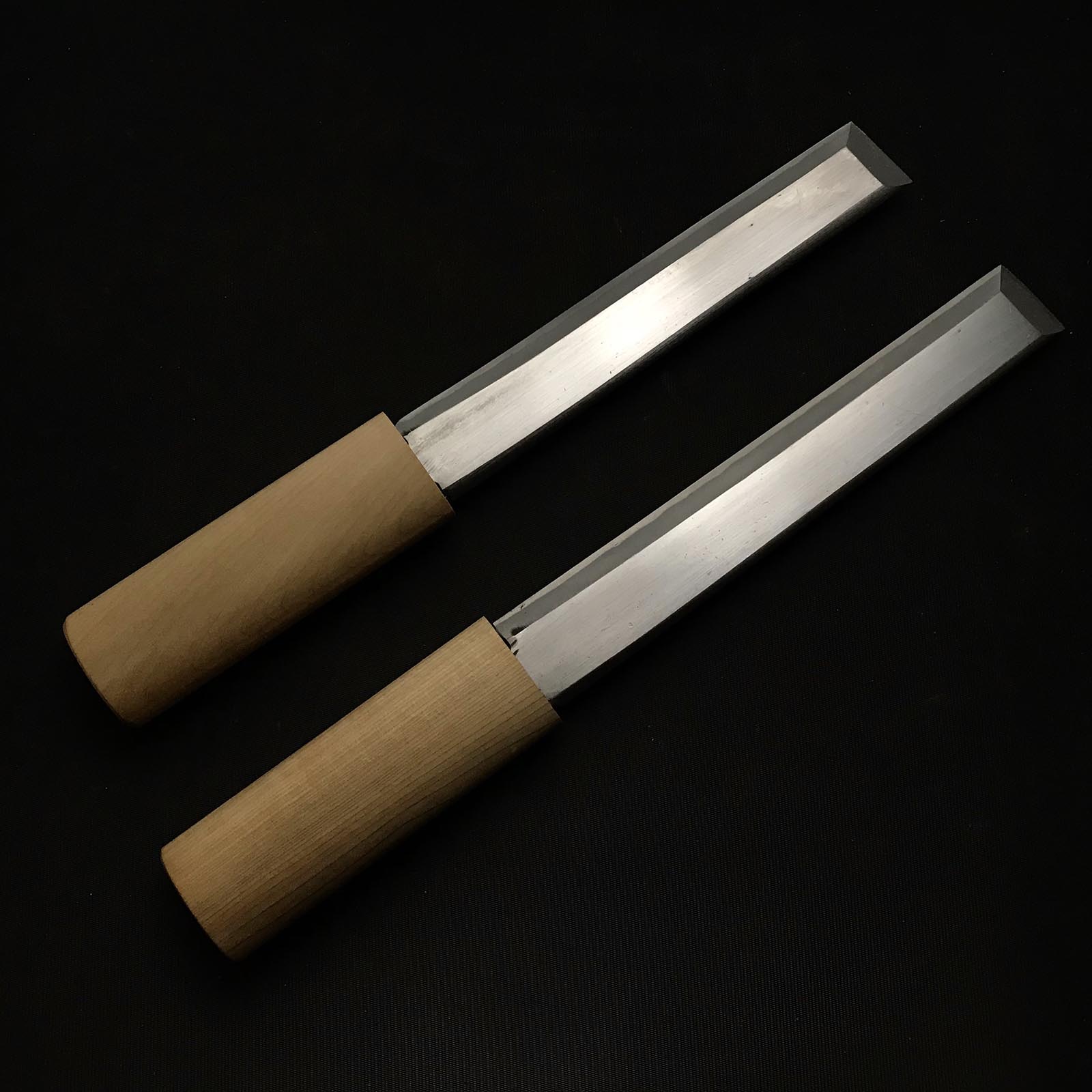 掘り出し物 義尚 手打 塗師屋小刀 左 210mm&180mm – YAMASUKE KurashigeTools