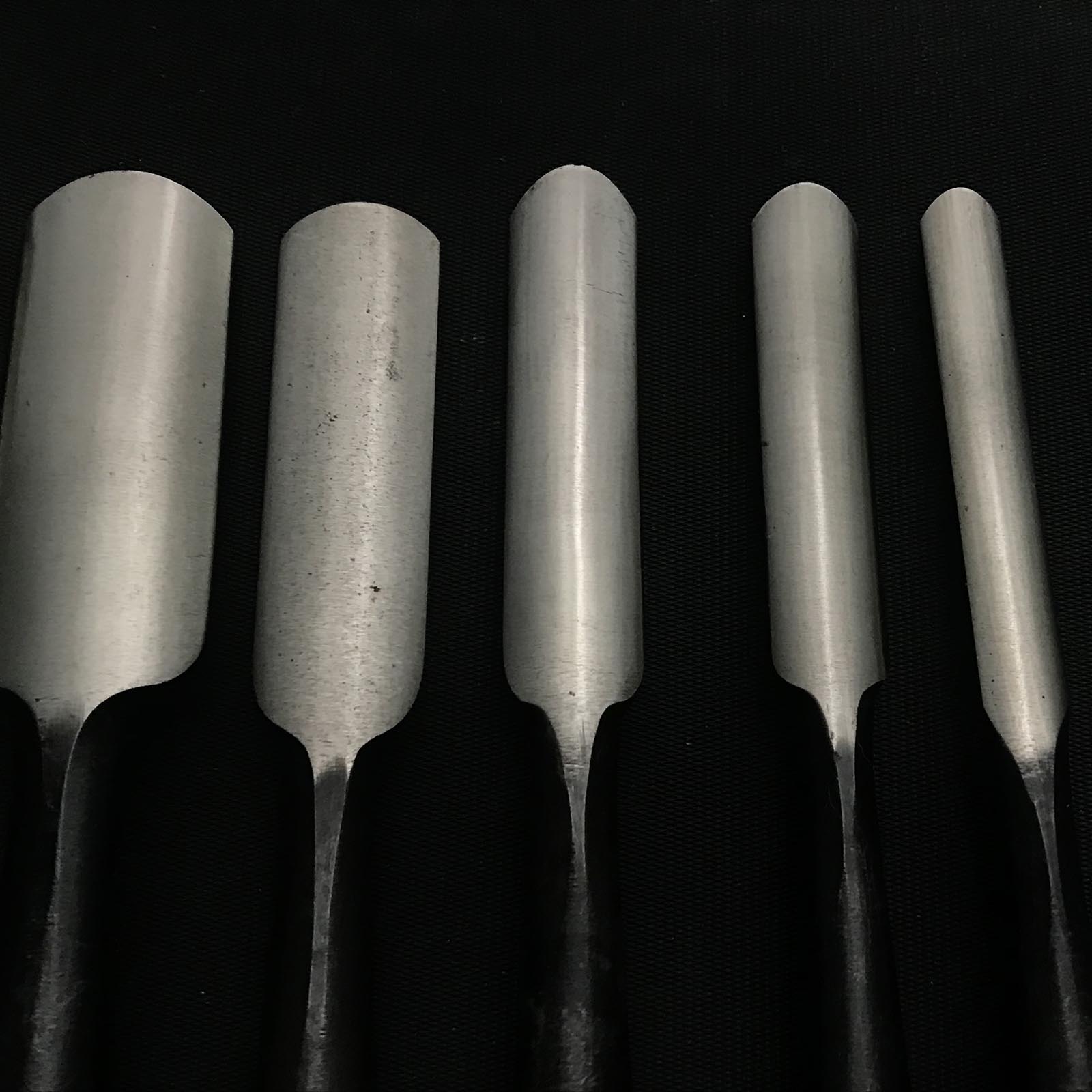 #7 旧蔵 外丸ノミセット 白鋼 掘り出し物 外丸組鑿 7本組 外丸ノミ