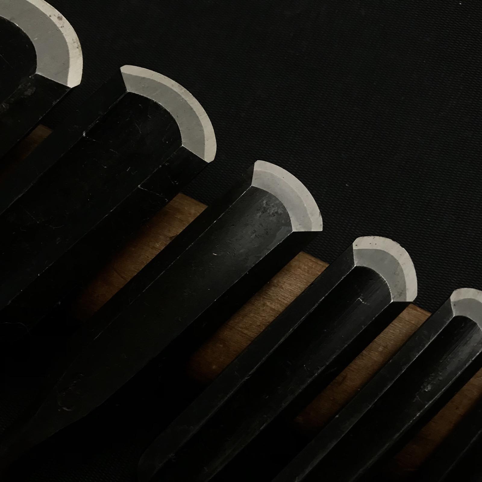 #7 旧蔵 外丸ノミセット 白鋼 掘り出し物 外丸組鑿 7本組 外丸ノミ