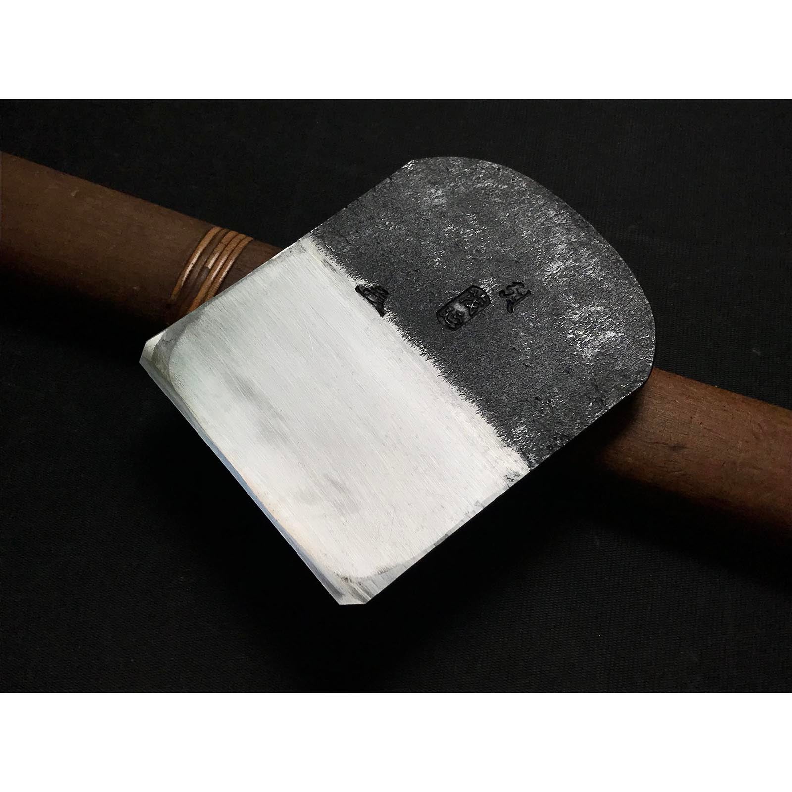 Lightly used Shigenobu Smoothing Plane (Kanna) by Mosaku With New Koyoshiya dai  中古 茂延 も作 仕上げ鉋  80mm