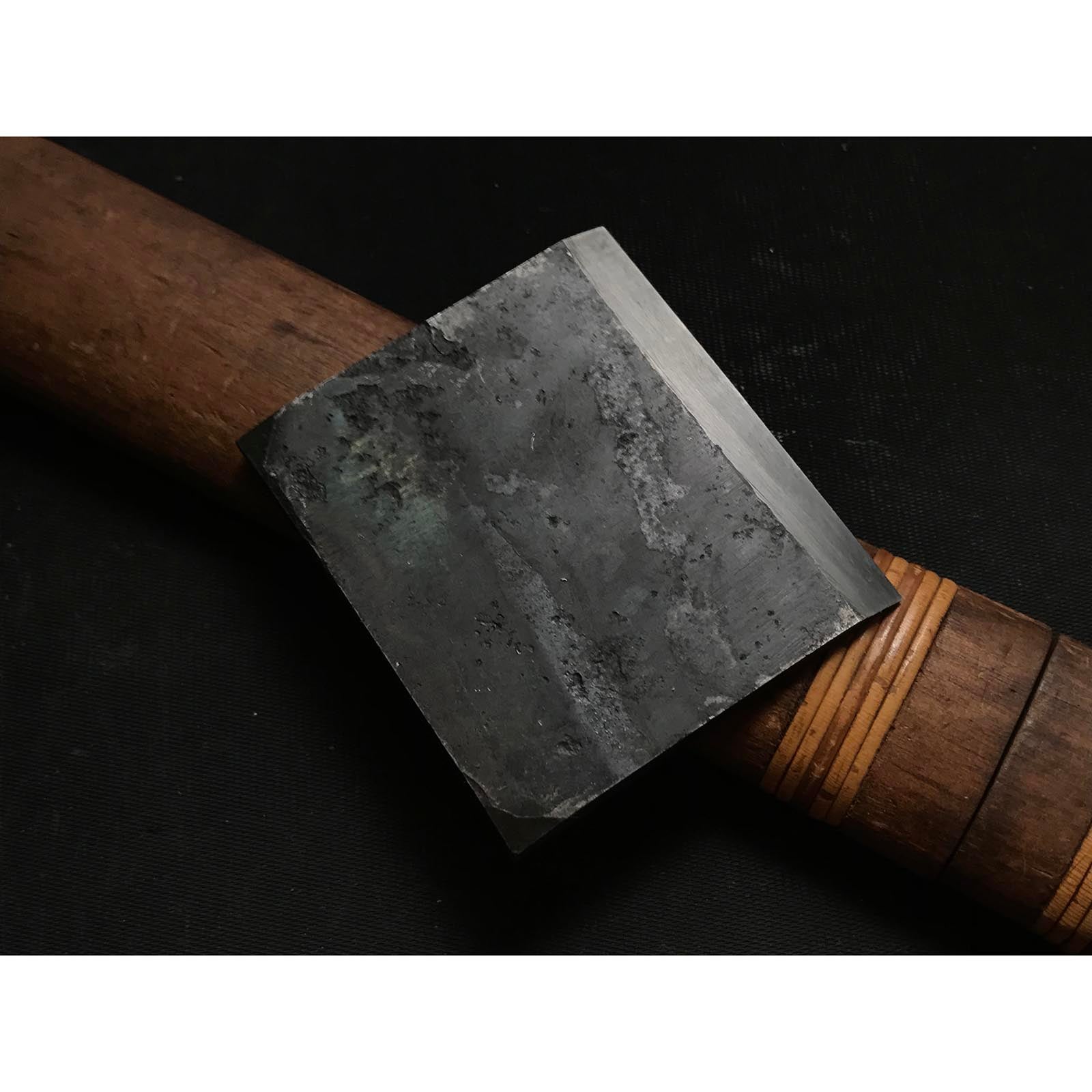 Old stock Arashiyama Plane Blades (Kanna) by Nakano Takeo with Chipbreaker  掘出し物 嵐山 中野武夫作 鉋刃 裏金付  65,70mm