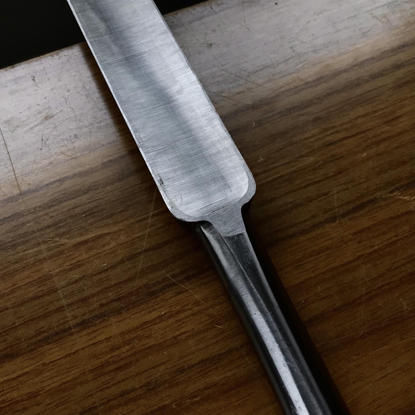 Old stock Fujihara #2 Dovetail Slick Chisels (Ootsuki-nomi, Hontsuki-Nomi) 掘出し物 藤原作 本突き鎬鑿 24mm