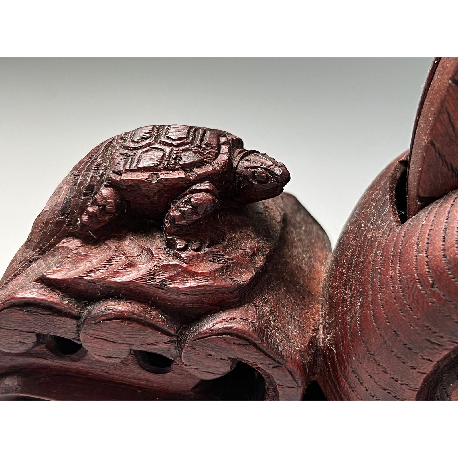 #ST42 Japanese Carpenter Ink Pot Traditional Measuring Tools Sumitsubo by Tsubo-Kanemitsu 壺兼光作 墨壺 欅 420mm