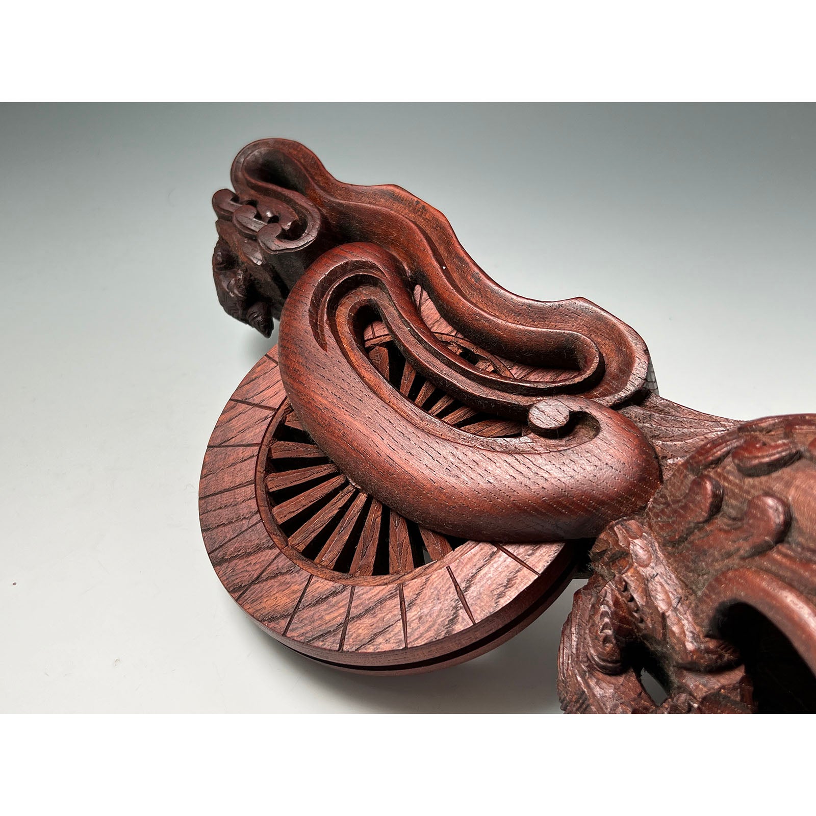 #ST42 Japanese Carpenter Ink Pot Traditional Measuring Tools Sumitsubo by Tsubo-Kanemitsu 壺兼光作 墨壺 欅 420mm