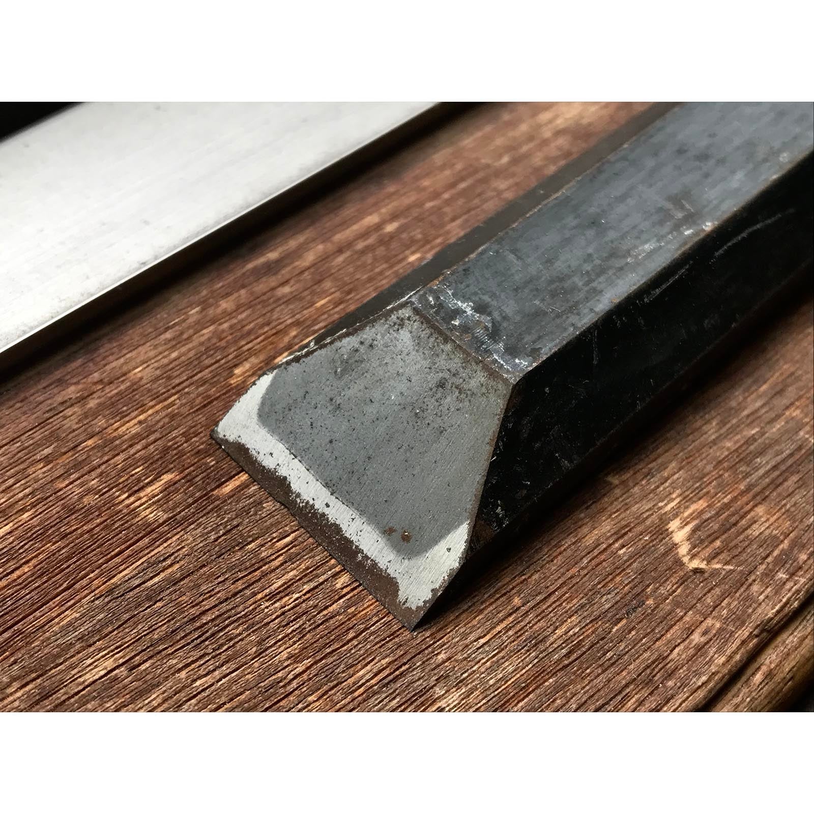 Old stock Hirochika Slick Chisels set by Hasegawa Fujisaku 掘出し物 長谷川藤作氏 廣近 本突き組鑿 黒檀柄 48,24mm Ootsuki-Nomi, Hontsuki-Nomi