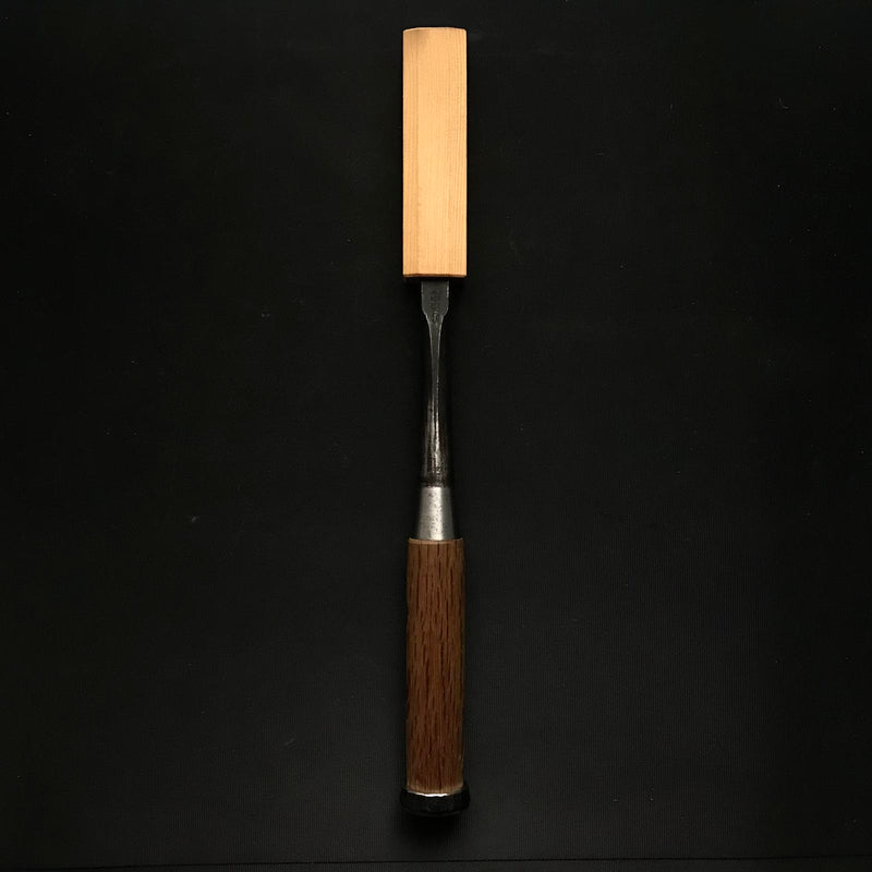 Used Kiyotada Timber chisels by Shimamura Kouzaburou 嶋村幸三郎作 清忠 叩き鑿 鞘付 Tatakinomi 15mm