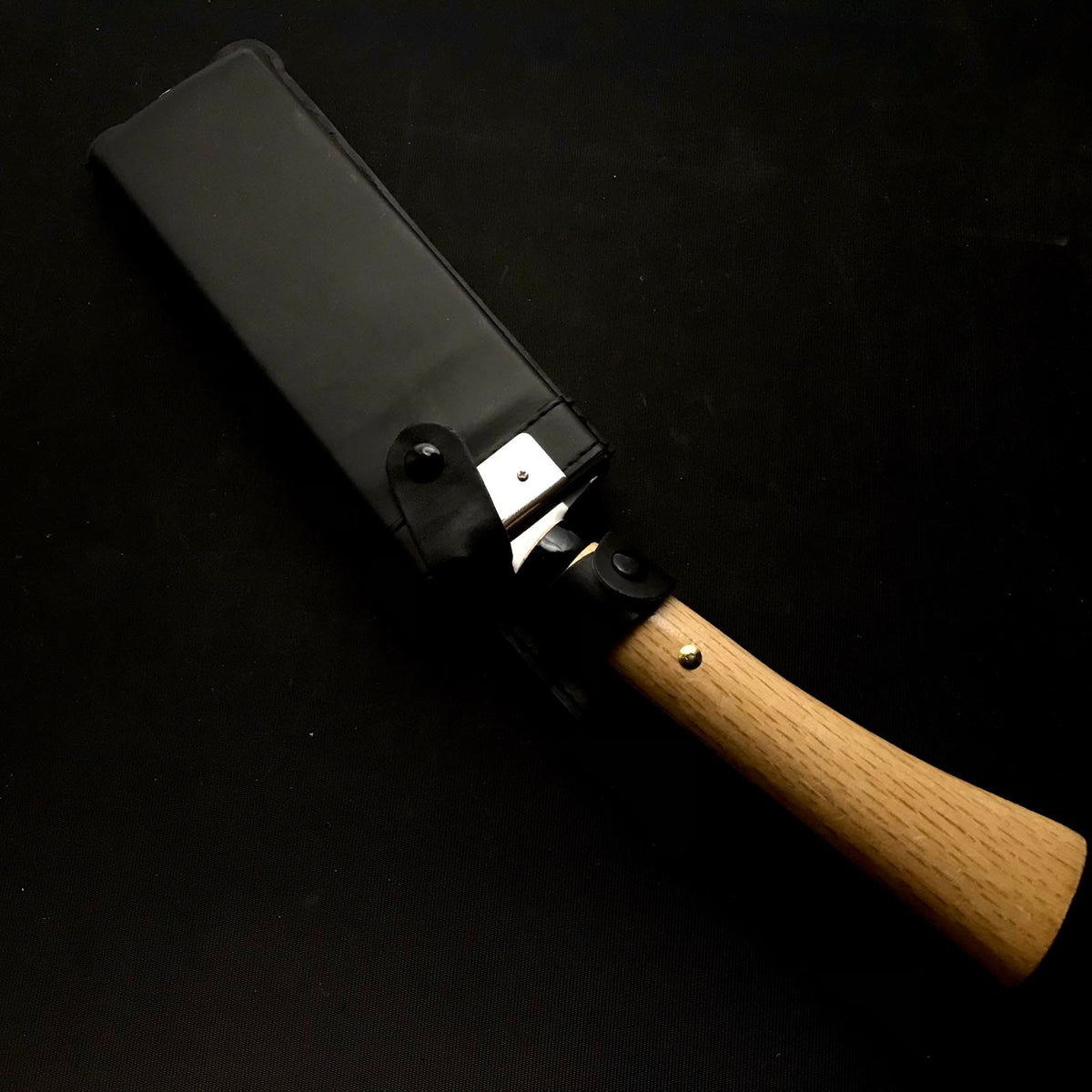 旧在庫 忠弘 片刃 ナタ 右手 掘り出し物 正弘 別打 鉈 片刃 磨き仕上げ 