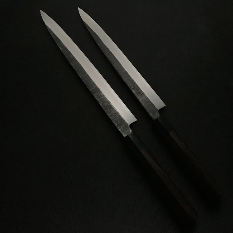 Kouetsu Blacksmith Finish Yanagiba Bocho With White steel #2  侊悦 白紙2号鋼 黒打 柳刃包丁 240mm 270mm