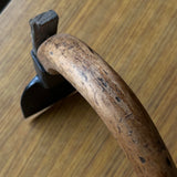 Used Japanese Carpenter's Adze with handle 中古 手斧 Chouna 102mm
