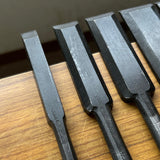 Fujihiro Long type Slick Chisels by Chuutarou Imai 今井忠太郎作 二治弘 首長穴屋鑿 15,24,30,36,42mm