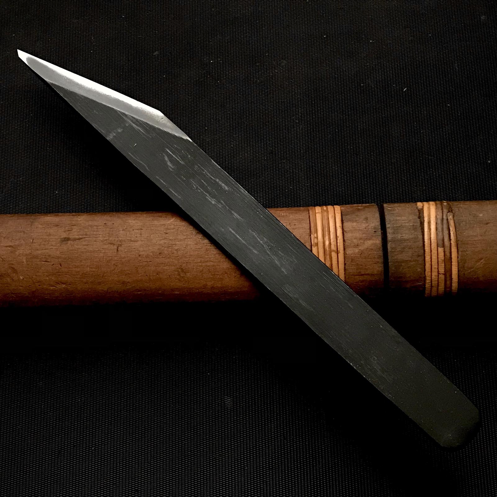 Old stock Sakamitsu 1st generation Special Kiridashi  掘出し物 初代坂光作 切出し小刀 両刃 7分