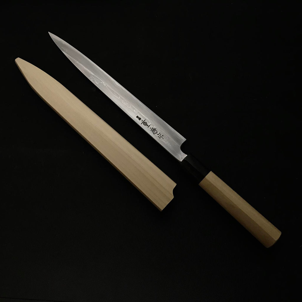 Shigefusa Kitaechi Yanagiba Knife 重房作 鍛地柳刃包丁 鞘付 240mm – YAMASUKE  KurashigeTools