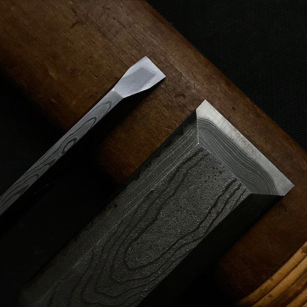 Old stock Kunikei 3rd Generation Early works Bench chisels  掘出し物 池田慶郎氏 三代目国慶作 早期作品 墨流し 追入鑿 24mm 6mm