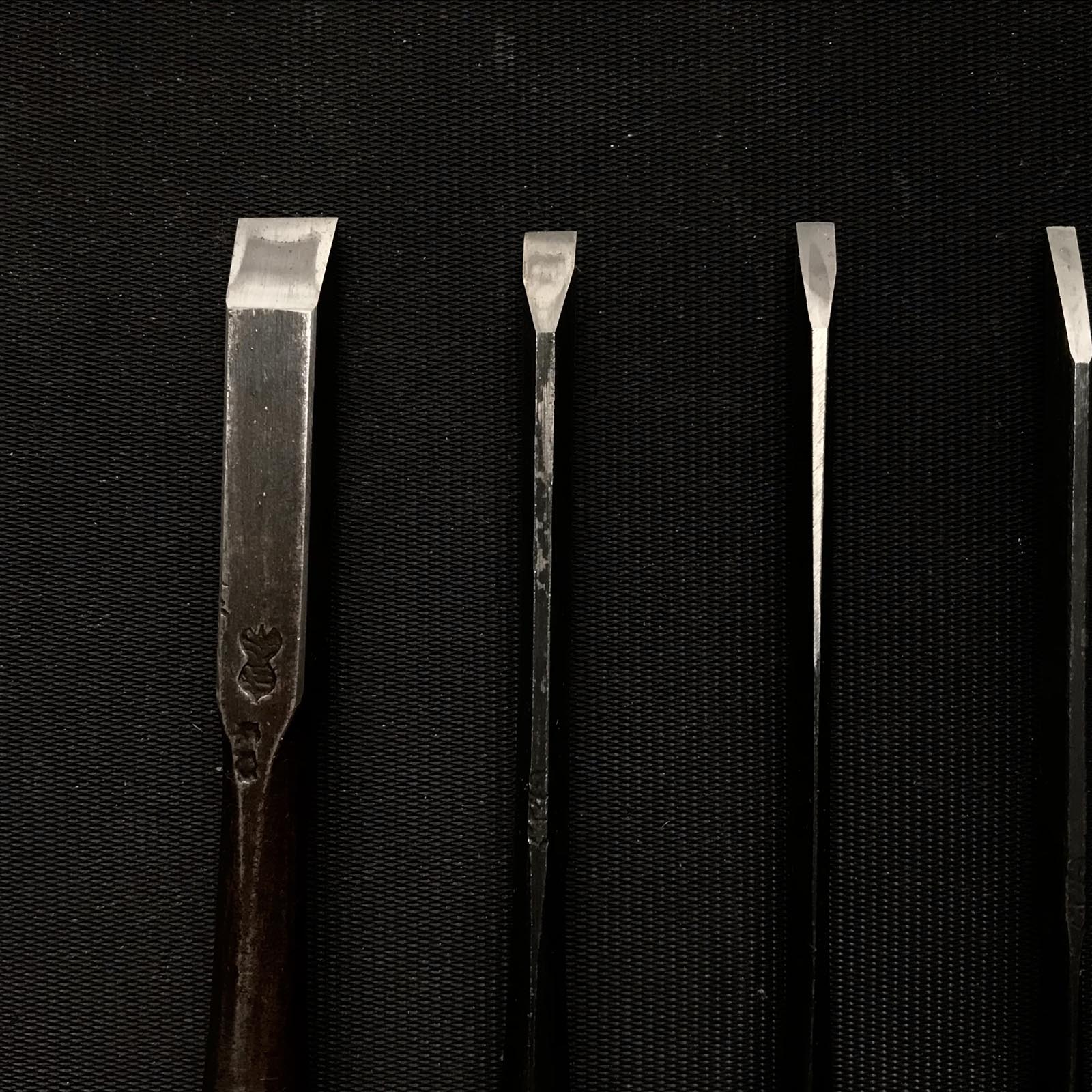 左久作二代目 卓上のみセット 二代目左久作 特注 追入鑿 5本セット 鞘付