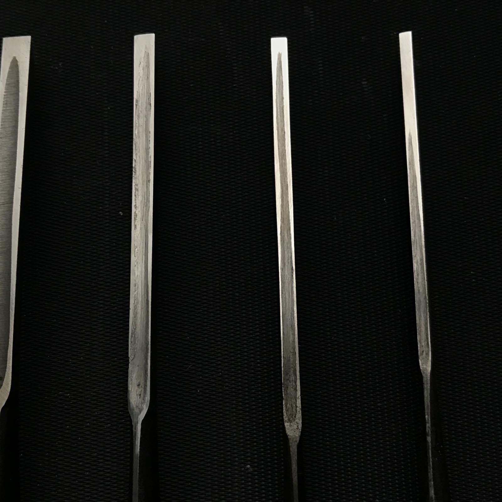 左久作二代目 卓上のみセット 二代目左久作 特注 追入鑿 5本セット 鞘付