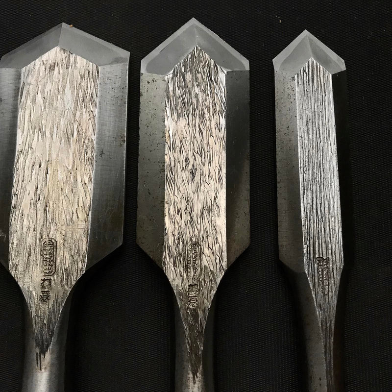 Reuse of old stock tools] Triple Ura Kensaki type Chisels 道具再利用 三つ裏 剣 –  YAMASUKE KurashigeTools