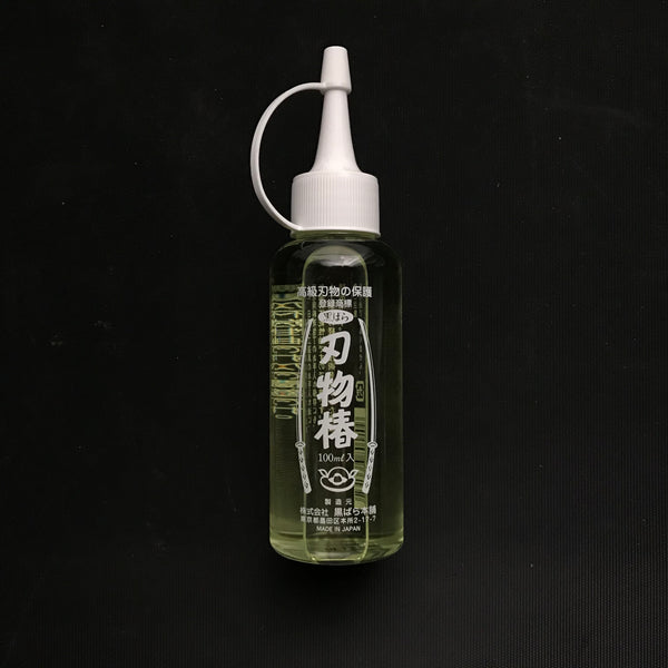 Hamonotsubaki Camellia Oil Japanese Knife Maintenance 黒ばら本舗 刃物椿 100ml