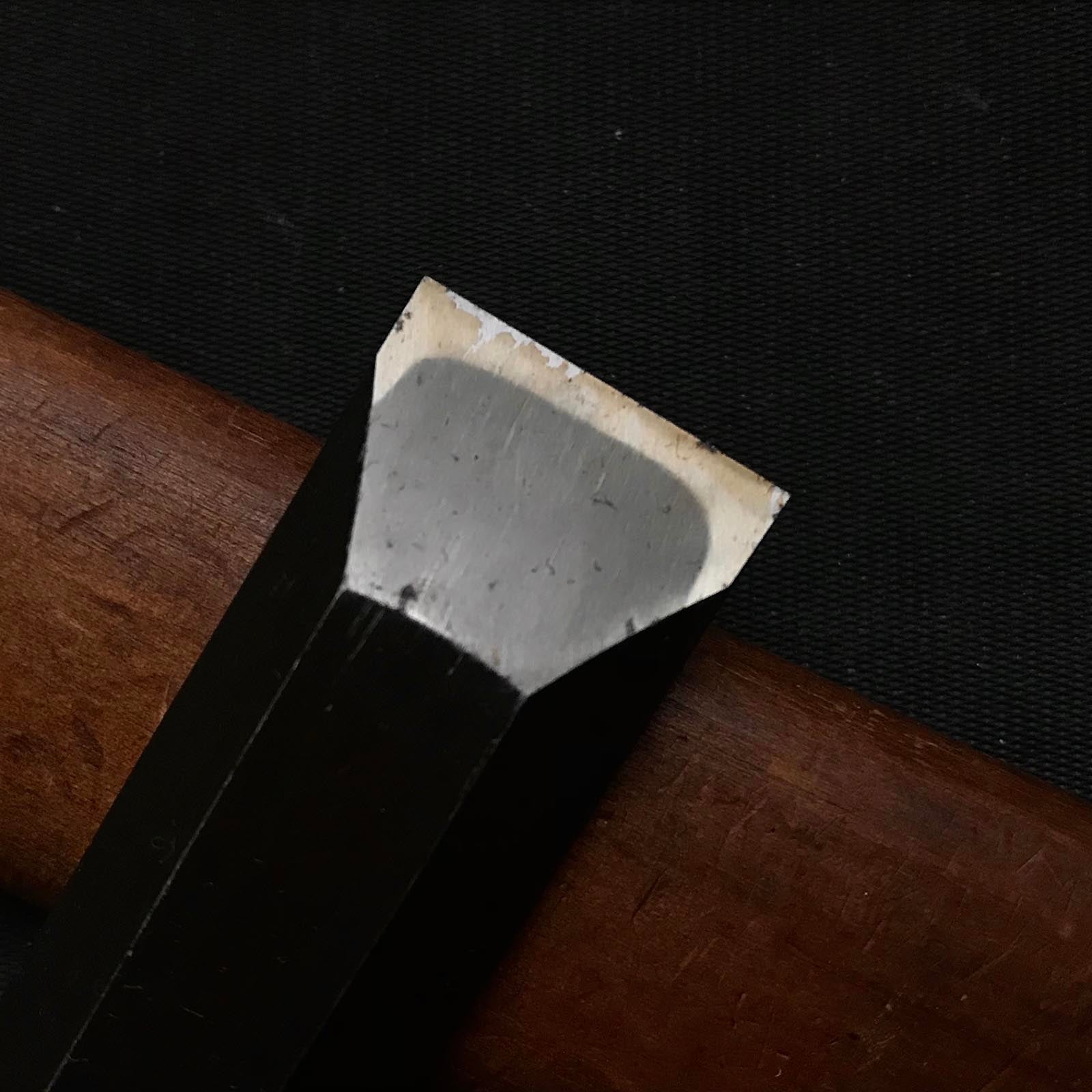 Old stock Hisajiro Slick Chisels (Anayanomi) with white steel 掘出し物 久次郎 穴屋鑿  24mm