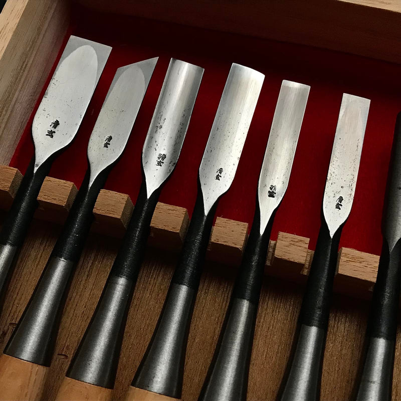掘り出し物 剣 彫刻刀15本組 彫清作 青紙鋼 調刻刀 #2 – YAMASUKE 