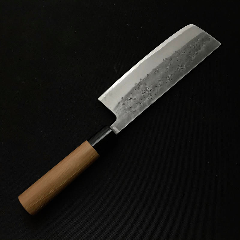 Muneyoshi Nakiri Knife with blue steel 宗吉 菜切包丁 青紙付 165mm