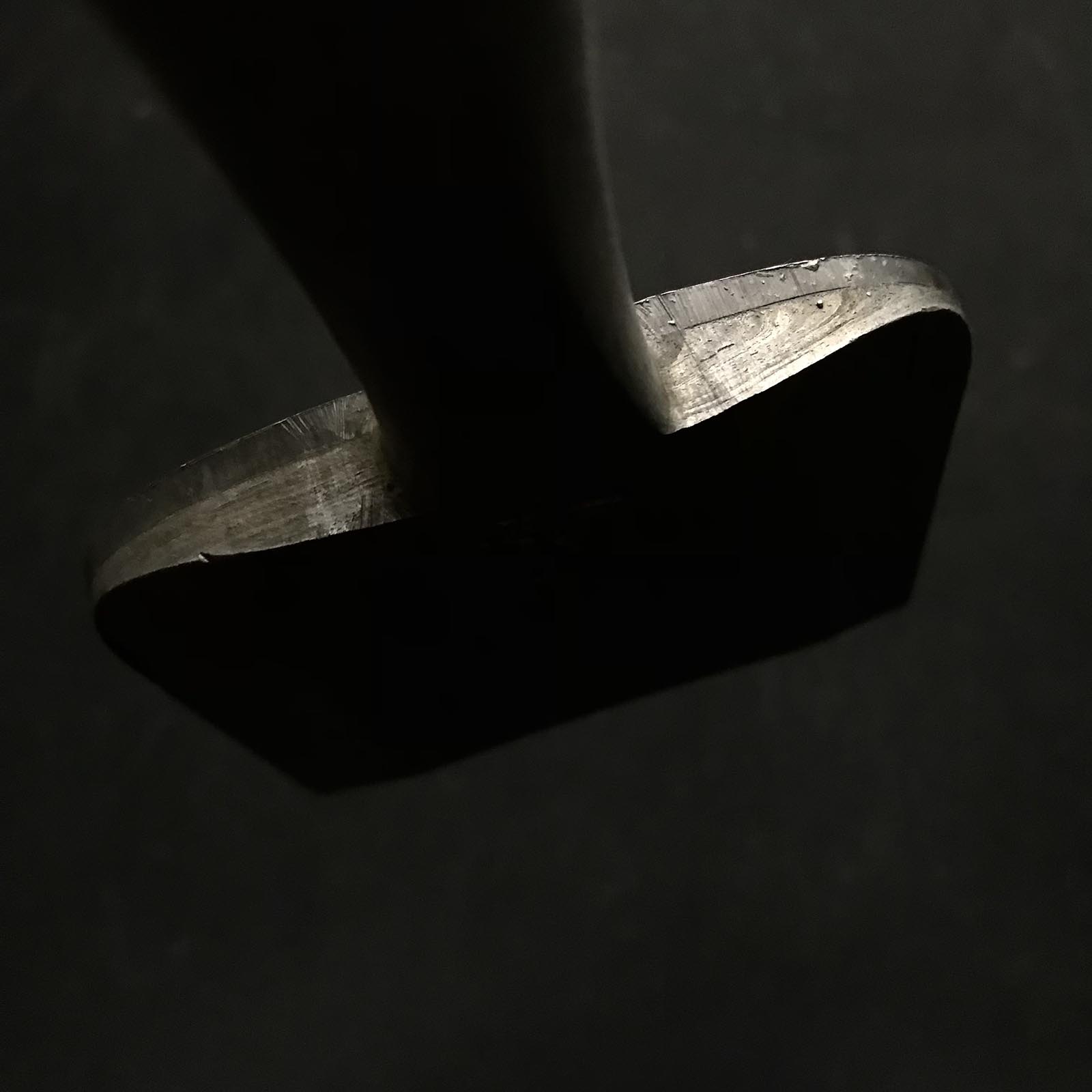 五百蔵作 墨流し 幅広叩き鑿 五つ裏 90mm たたきのみ