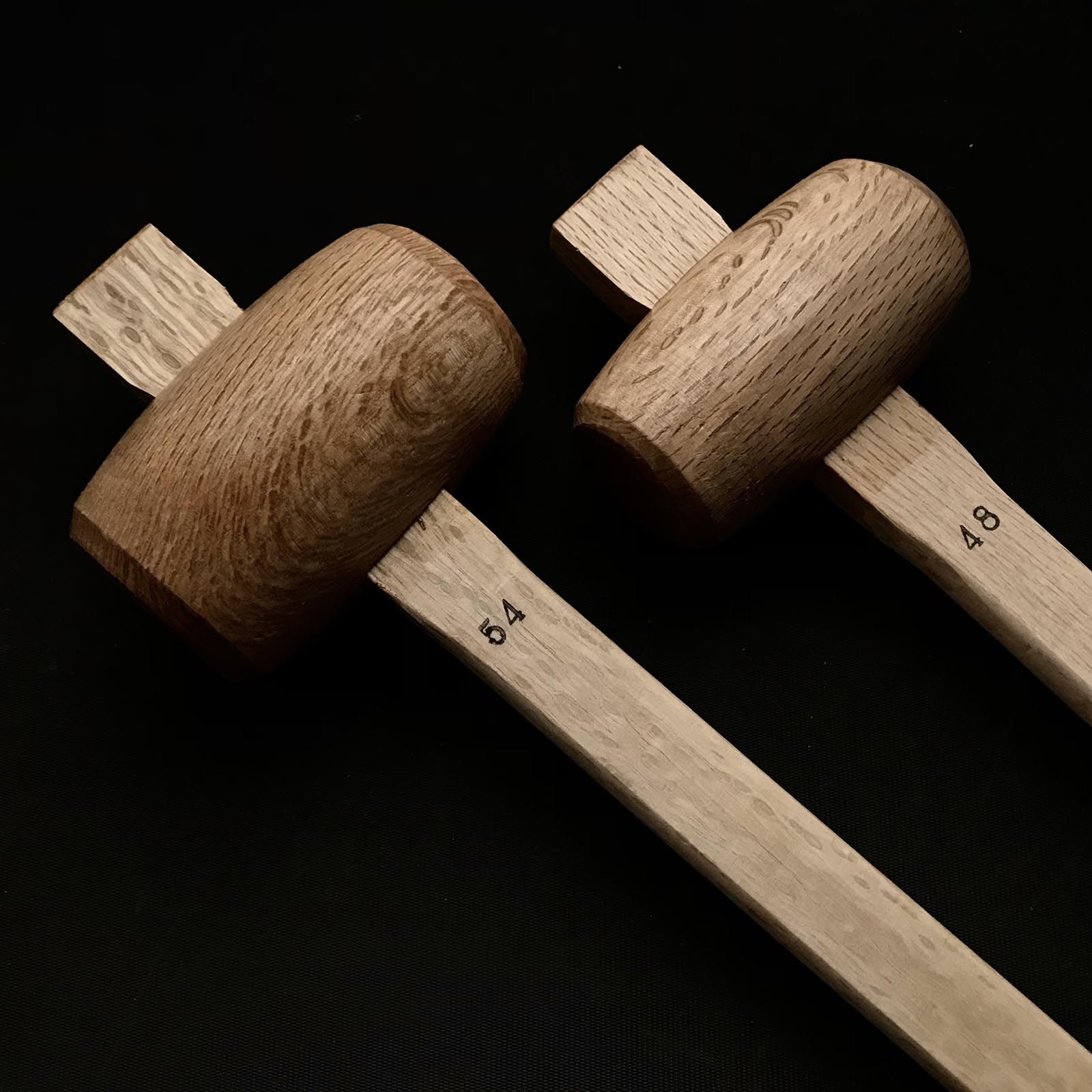 Japanese white oak Wooden Hammers rounded 太鼓型 木ハンマー・木槌 φ 48, 54mm ...