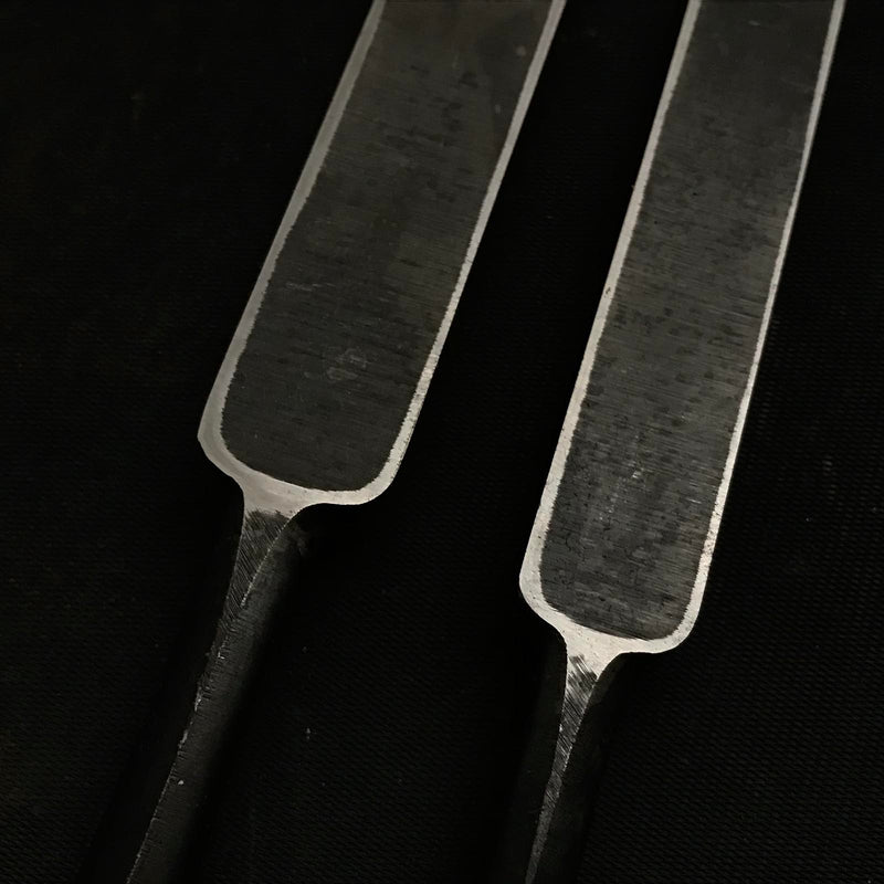 Old stock Koshitaka Paring chisels (Usunomi) with white steel 掘出し物 越孝 面取薄鑿 15,18mm