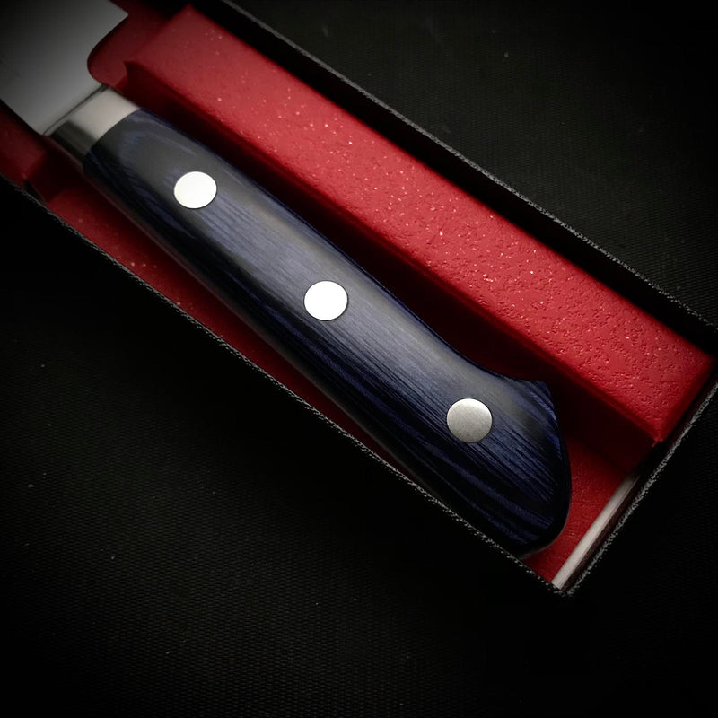 Kanemitsu Tsuchime Finish Kiritsuke Petit knife with VG10 steel 兼光作 槌目 VG10鋼 切付ペティナイフ  145mm