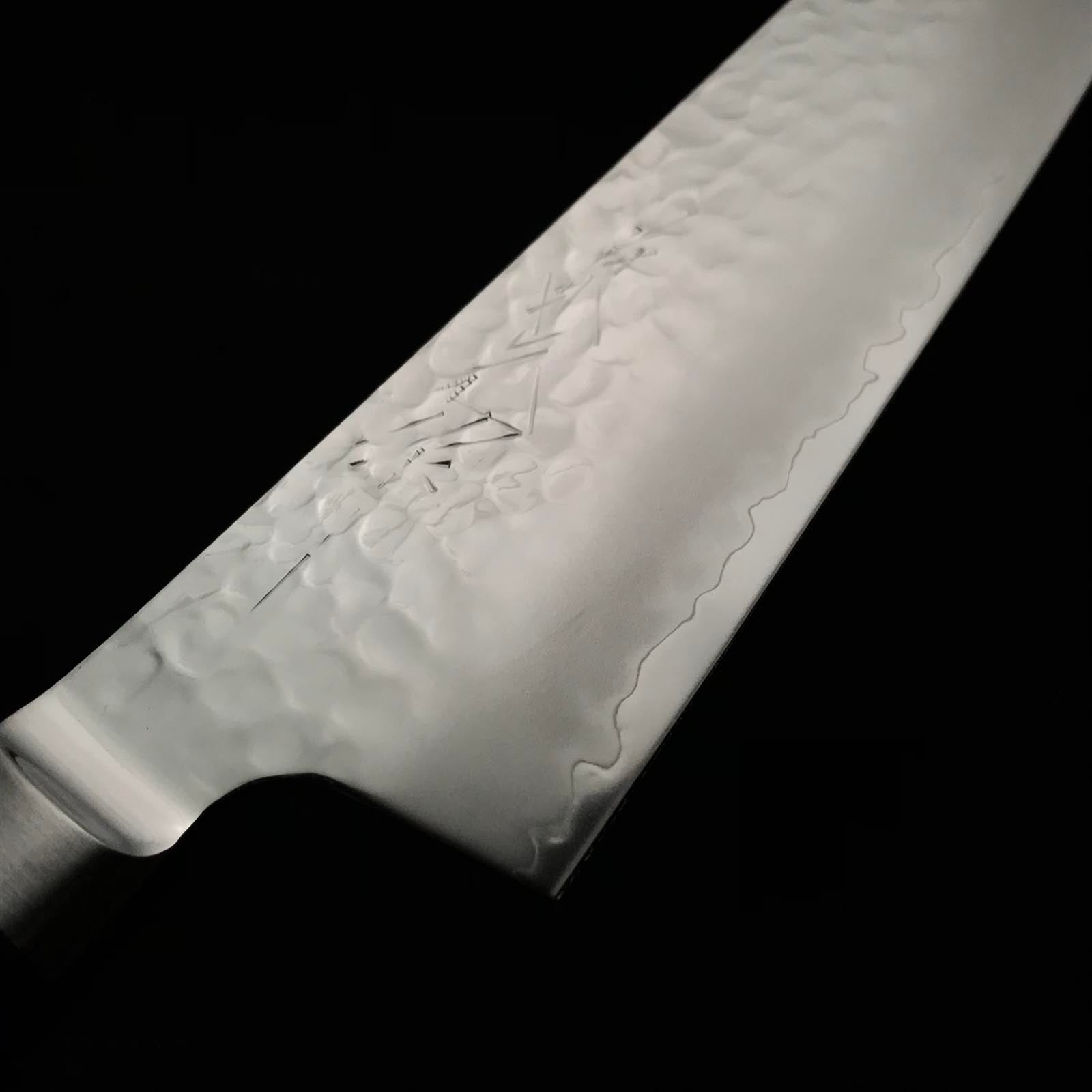 Kanemitsu Tsuchime Finish Kiritsuke Santoku with VG10 steel 兼光作 槌目 VG10鋼 切付三徳包丁  195mm