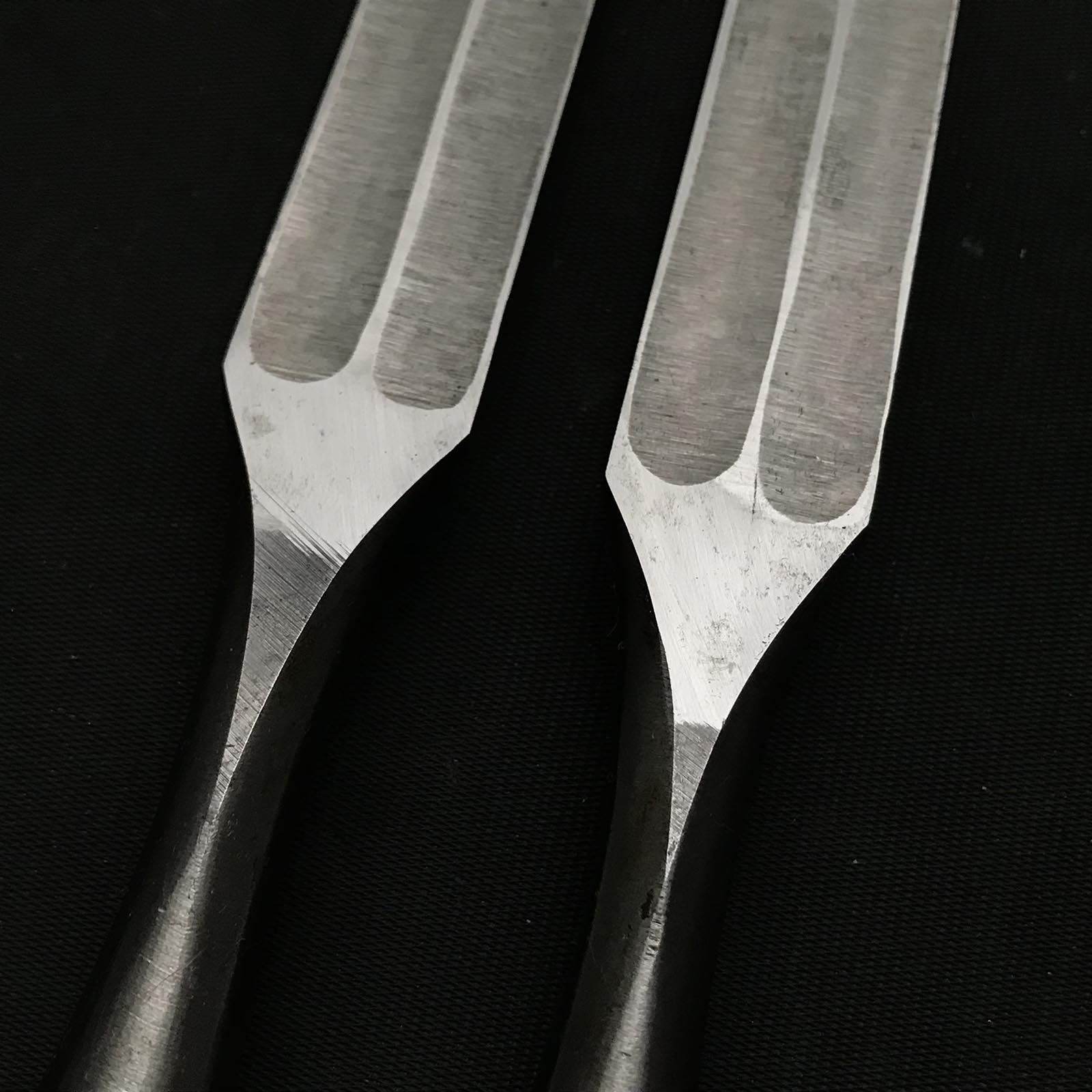 Old stock Masamune Damekiri Oblique chisels Set 正宗 イスカダメ切り鑿 セット 21mm