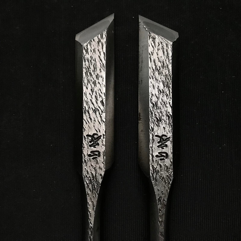 Old stock Masamune Damekiri Oblique chisels Set 正宗 イスカダメ切り鑿 セット 21mm