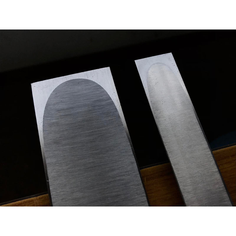Kitsune Slick Chisels set by Isono Nobuo (Ootsuki-nomi, Hontsuki-Nomi) 磯野信夫作 狐 本突き組鑿  48,24mm