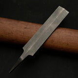 Old Stock TSUBOTAMA Single edged Fine file for Handsaw sharpening (Surikomi-Yasuri) 掘出し物 壺玉 油目 片刃 すり込みヤスリ 75mm