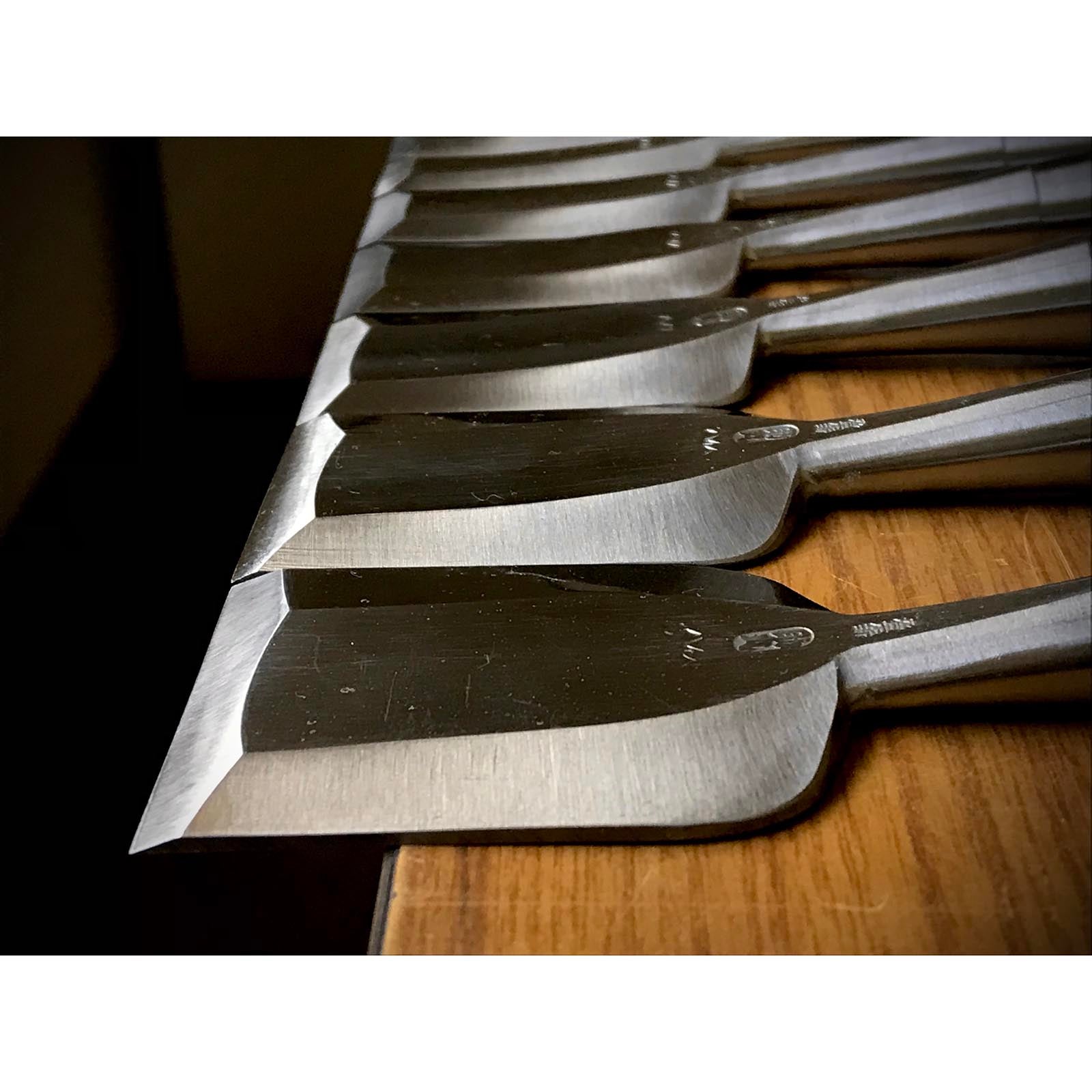 四代助丸 碓氷淑郎 ハイス鋼追入鑿 15本組  Sukemaru 4th High-Speed Steel Bench chisels set