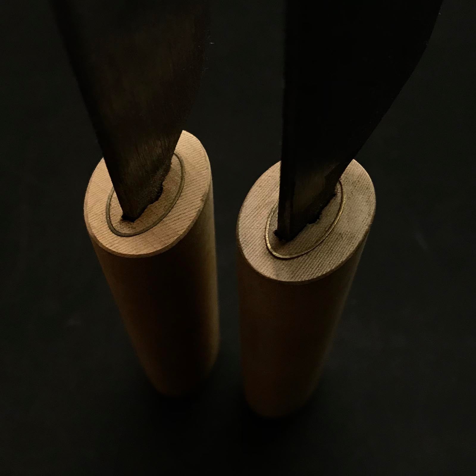 Old stock Nakaji Hand Made Leather tools with blue steel  掘出し物 仲次 革包丁 青紙鋼 30,36mm