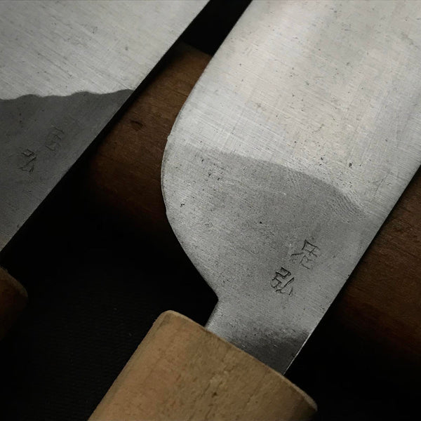 Old stock Tadahiro Hand Made Leather tools   掘出し物 忠弘 革包丁 36,42mm