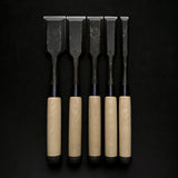 Kanetake Medium Timber chisels by Takahashi Norikazu 高橋典三作 カネ武 中叩鑿 Chu-Tatakinomi 15,24,30,36,42mm