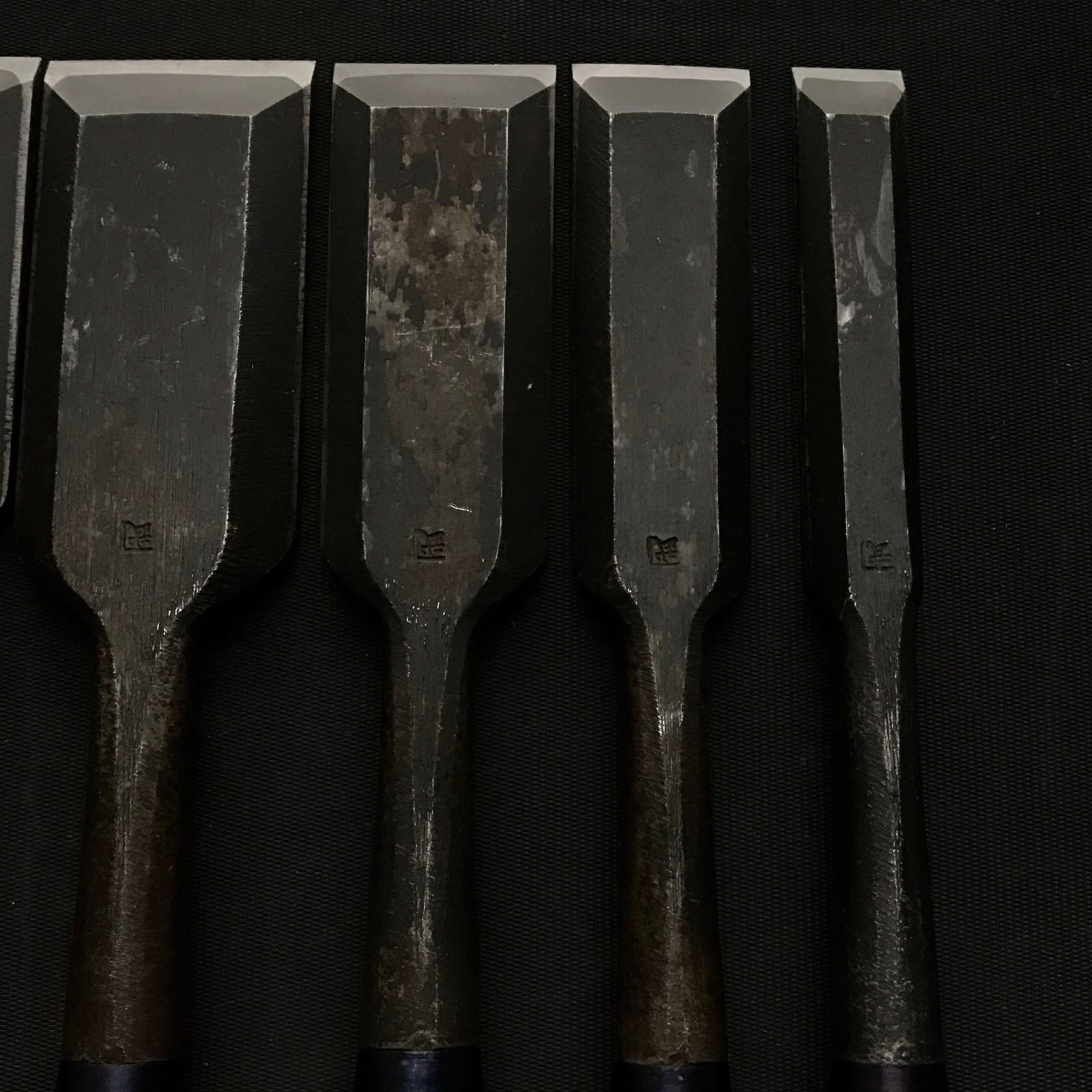 Kanetake Medium Timber chisels by Takahashi Norikazu 高橋典三作 カネ武 中叩鑿 Chu-Tatakinomi 15,24,30,36,42mm