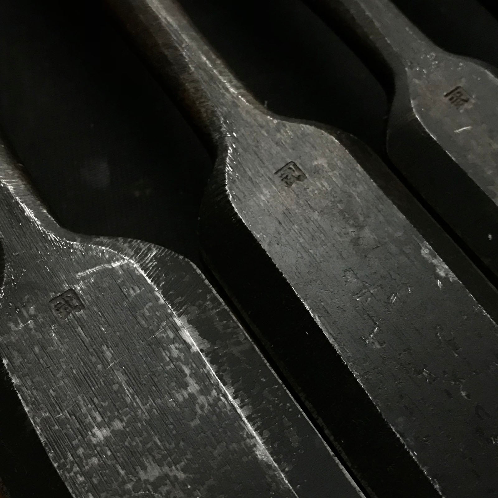 Kanetake Medium Timber chisels by Takahashi Norikazu 高橋典三作 カネ武 中叩鑿 Chu-Tatakinomi 15,24,30,36,42mm