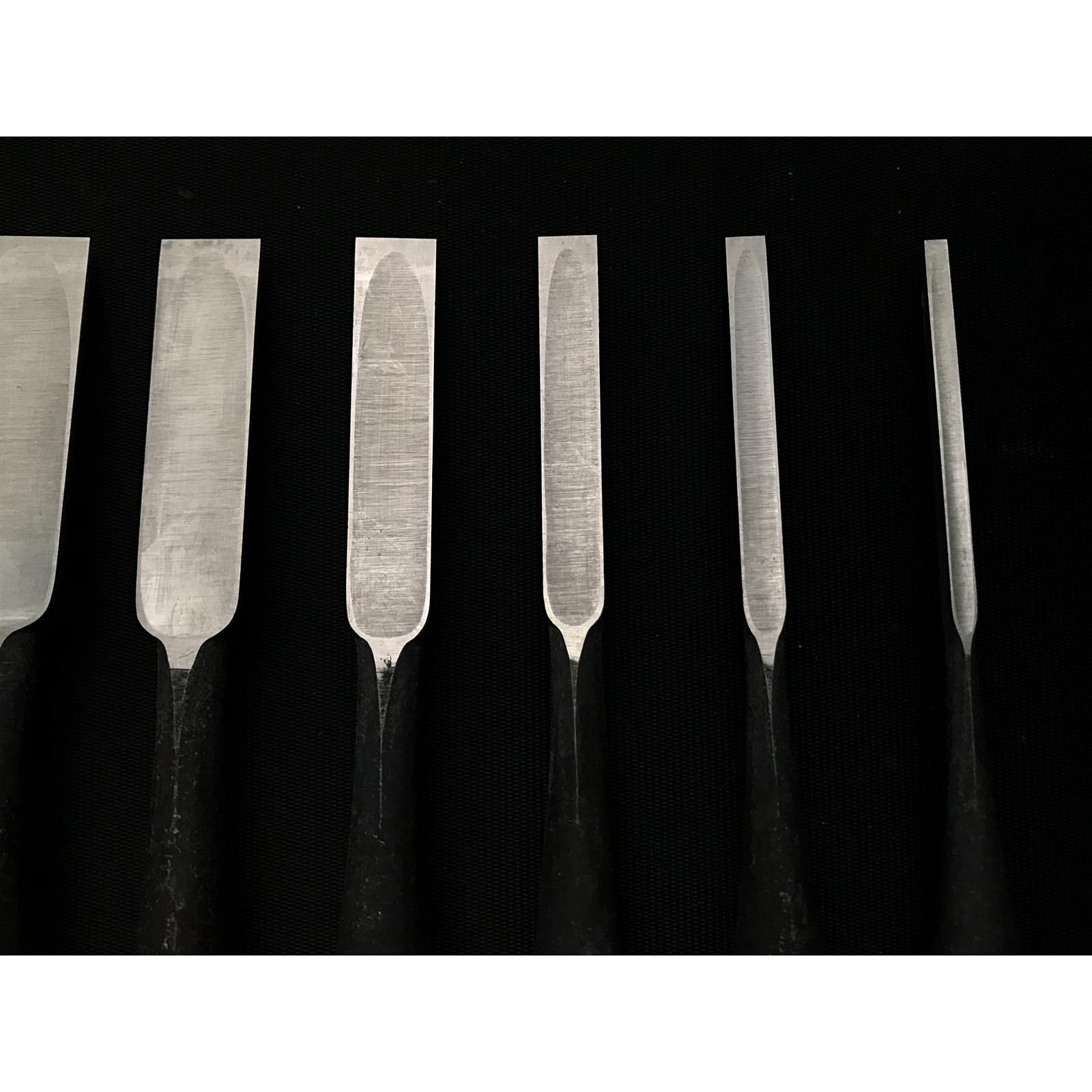 Old stock Mitsuhiro Bench chisels set by Yamahiro 掘出し物 光弘