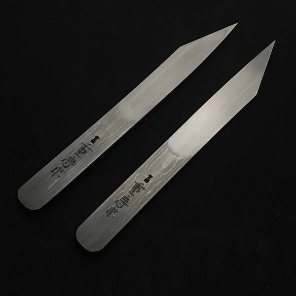 Shigefusa 重房作 | Kiridashi Knives 切出し小刀 | Kitaechi 鍛地 | 七分 |  Left&Right 左右組