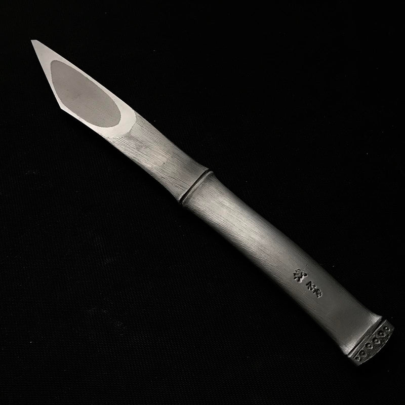 Bamboo Kiridashi Knives by Kunikei 3rd Right hand 三代目国慶作 竹節 切出し小刀 右
