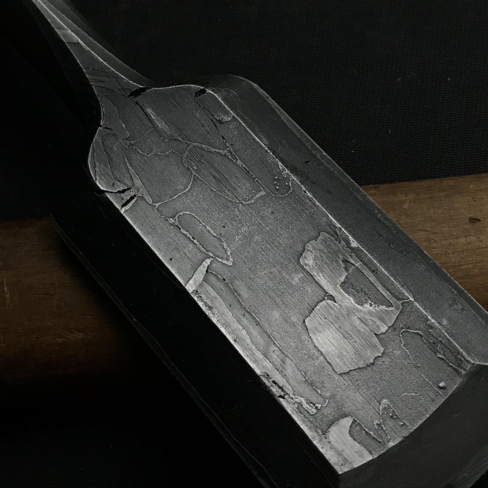 Old stock Kunikei 3rd Generations Special Timber chisels by Ikeda Yoshiro  掘出し物 無二 池田慶郎氏 三代目国慶作 叩鑿 48mm Tatakinomi