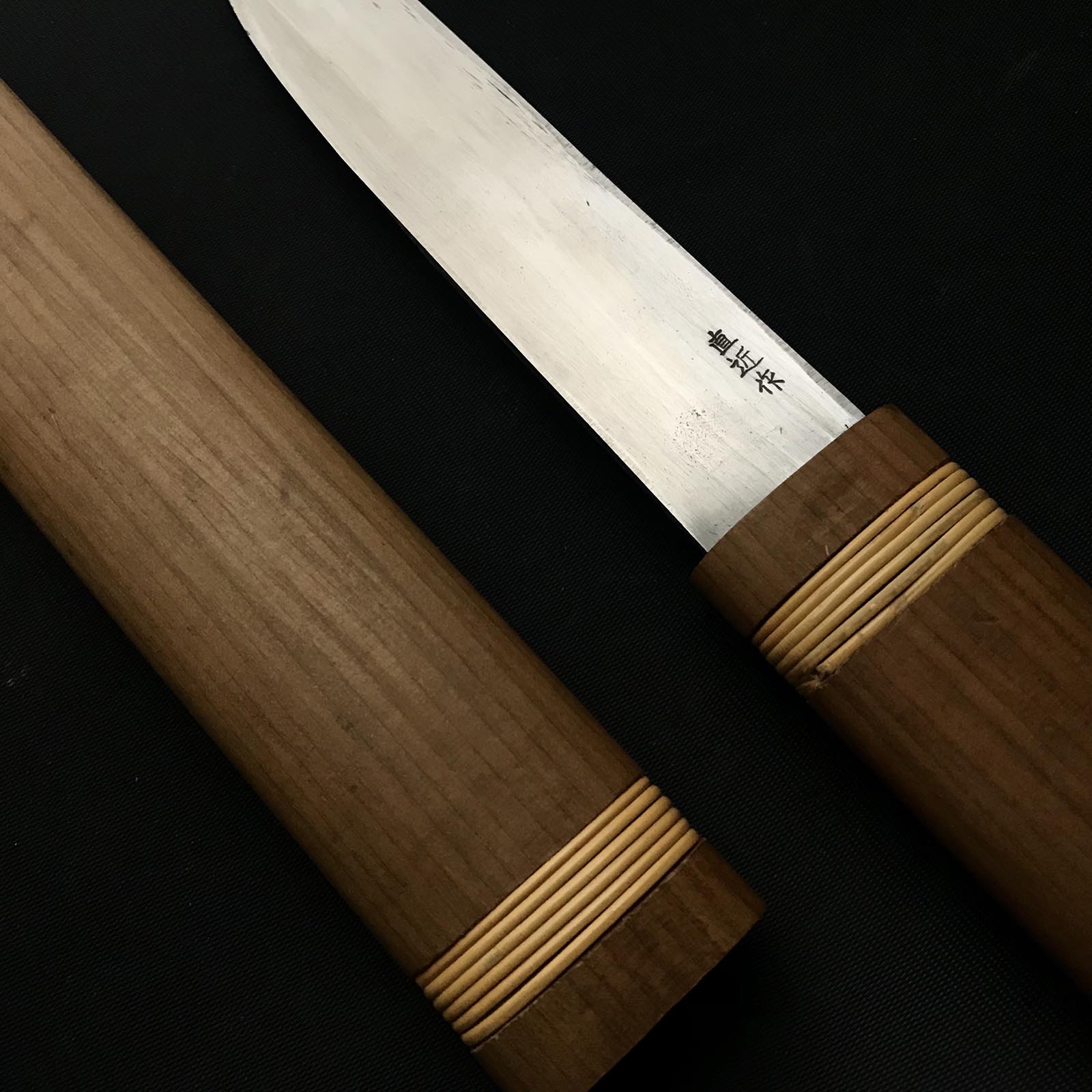 旧蔵 直親 和包丁 右手 掘り出し物 採作 小刀 右