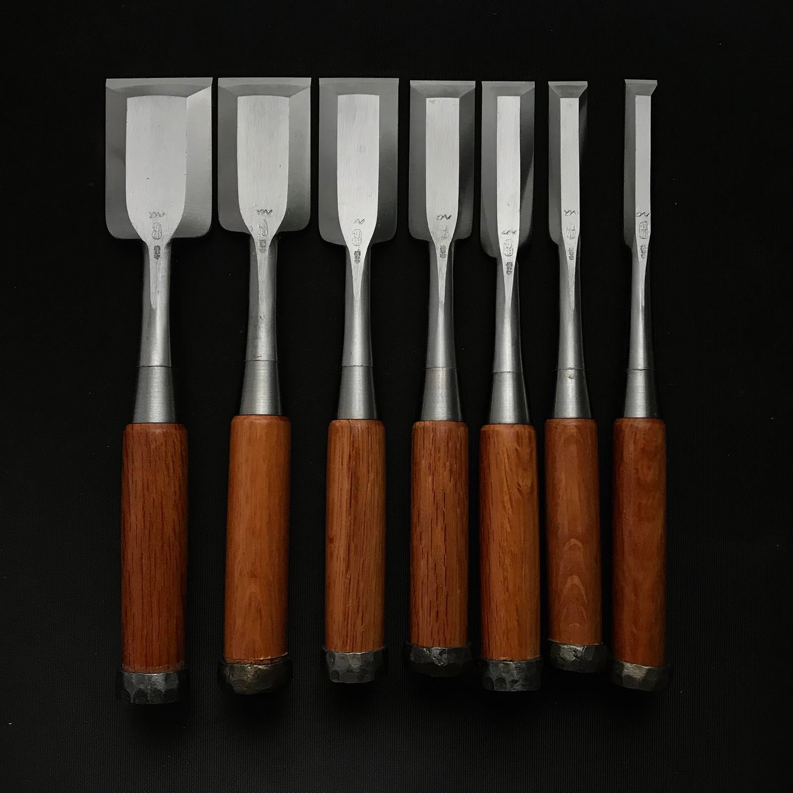 四代助丸 碓氷淑郎 ハイス鋼 中叩き鑿 Chutatakinomi Sukemaru 4th High-Speed Steel Medium