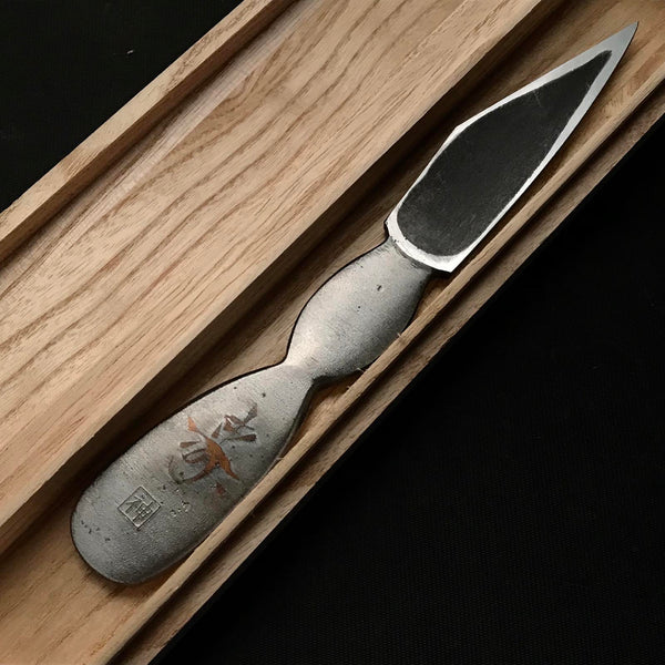 Old stock Mosaku Kiridashi Knives by Kanda Kioku 掘出し物 も作 切出し小刀 寿