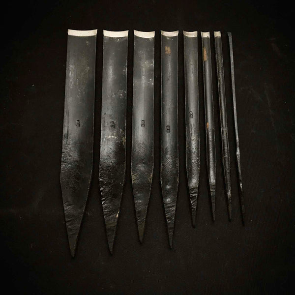 Etsue Soto-maru Gouge Carving chisels with Blue steel 悦英 外丸彫刻刀 青紙鋼