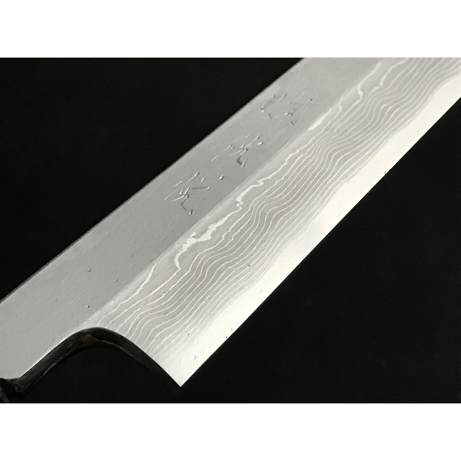 Kouetsu Damascus Finish Yanagiba Bocho with Blue steel 侊悦 青紙鋼 墨流し 柳刃包丁 240mm 270mm