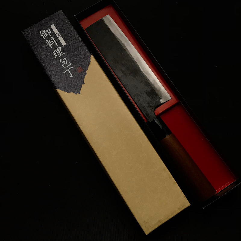 クロウチ ナキリ ボチョ by Sakodahamono 黒打菜切包丁 迫田刃物 165mm